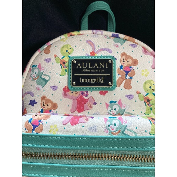 Loungefly Duffy and Friends Aulani Disney Resort & Spa Parks Mini Backpack NEW - Picture 3 of 3